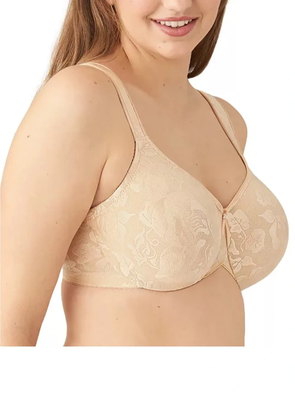 Wacoal Beige Women's Awareness Full Figure Seamless Underwire Bra Sz 36D